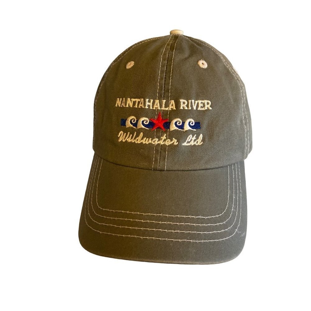 Nantahala River Wildwater Ltd‎ Green Hat Cap Adjustable